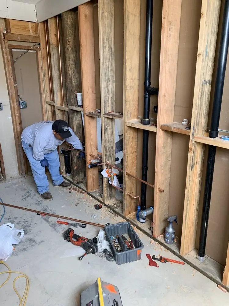 Commercial rough-in plumbing for Water Heater Replacement in Downtown Charleston